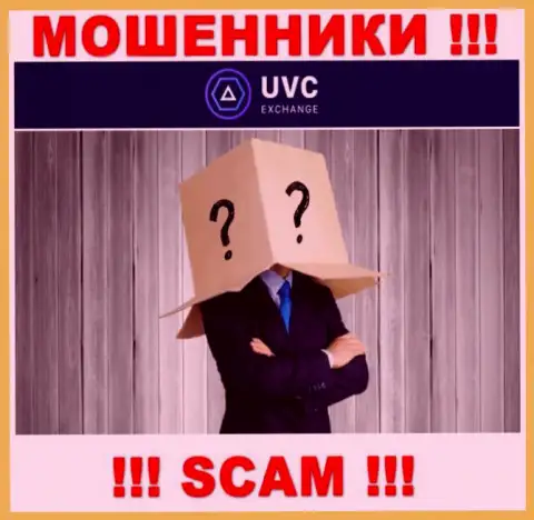 Не работайте с мошенниками UVCExchange Com - нет сведений о их прямых руководителях