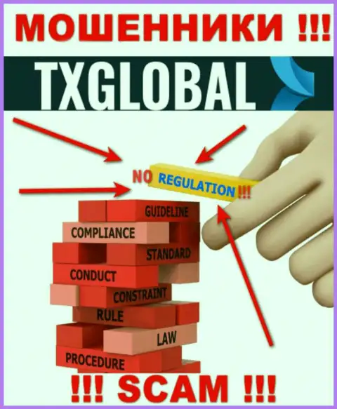 ВЕСЬМА РИСКОВАННО взаимодействовать с TXGlobal Com, которые не имеют ни лицензии на осуществление деятельности, ни регулятора