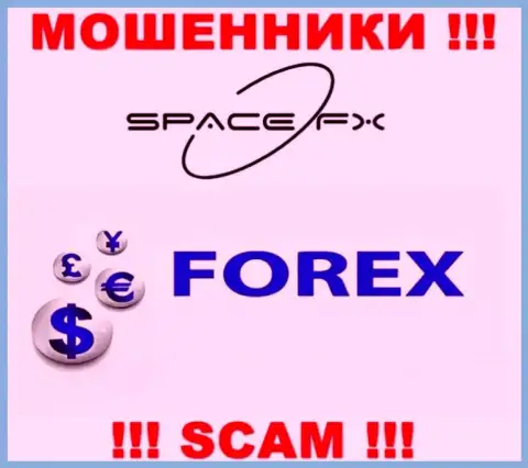 Space FX - это сомнительная компания, сфера деятельности которой - FOREX