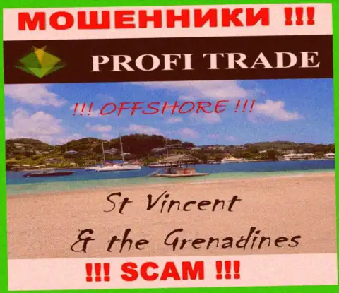 Базируется компания ПрофиТрейд в офшоре на территории - St. Vincent and the Grenadines, МОШЕННИКИ !