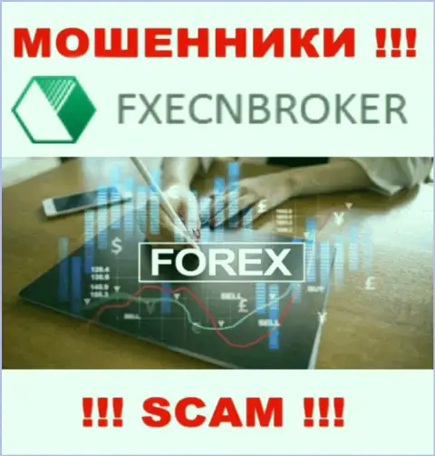 Форекс - конкретно в данном направлении оказывают свои услуги интернет-мошенники FXECNBroker