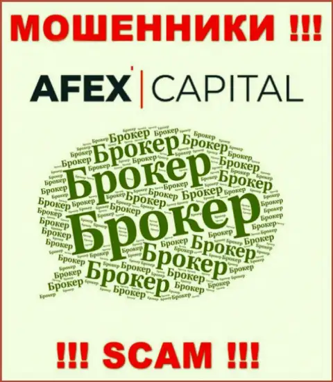 Не стоит верить, что область работы Afex Capital - Broker легальна - это надувательство