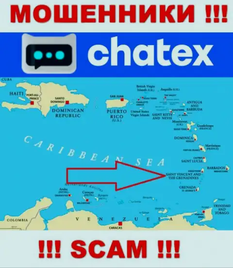 Не доверяйте кидалам Чатекс Ком, т.к. они разместились в оффшоре: St. Vincent & the Grenadines