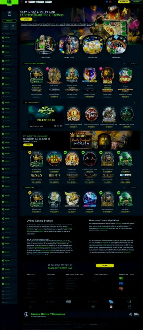 Вранье на страницах сайта воров 888 Casino