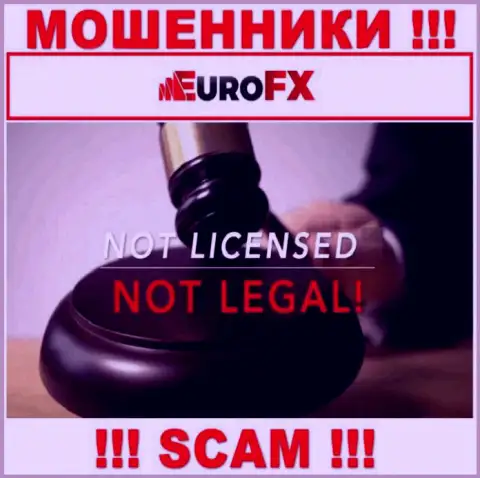 Информации о лицензии EuroFX Trade на их официальном сайте не приведено - это РАЗВОДИЛОВО !!!