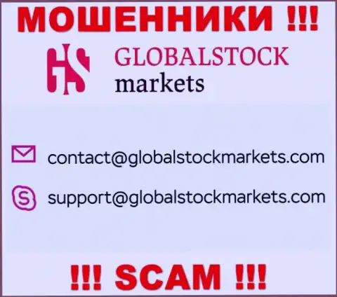 Связаться с кидалами GlobalStockMarkets Org сможете по представленному е-майл (информация взята была с их web-сервиса)