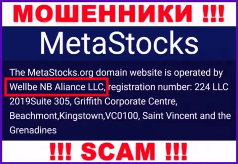Юридическое лицо конторы Meta Stocks - это Wellbe NB Aliance LLC, инфа взята с официального сайта