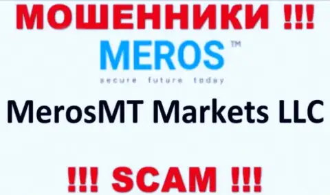 Организация, которая владеет жуликами MerosTM - это MerosMT Markets LLC