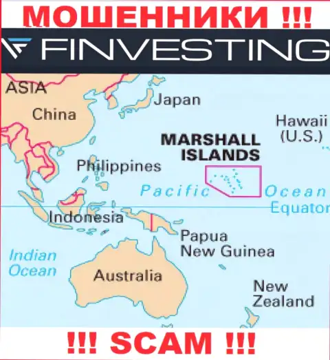 Marshall Islands - это официальное место регистрации организации Finvestings Com