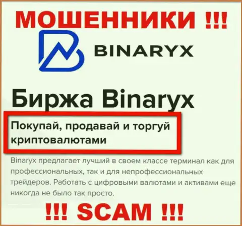 Будьте бдительны ! Binaryx - это однозначно интернет кидалы !!! Их деятельность противозаконна