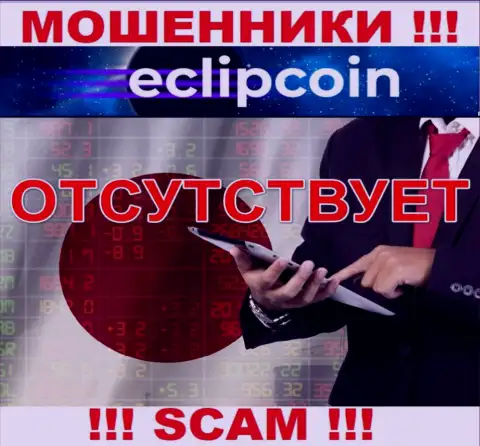У организации EclipCoin нет регулирующего органа, следовательно ее противозаконные деяния некому пресекать