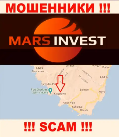 Контора Mars-Invest Com зарегистрирована в оффшорной зоне, на территории - Kingstown, St. Vincent and the Grenadines