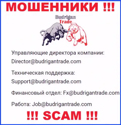 Не пишите на электронный адрес Budrigan Ltd - это ворюги, которые отжимают финансовые средства лохов