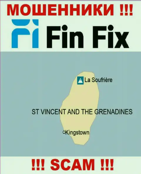 FinFix расположились на территории Сент-Винсент и Гренадины и безнаказанно воруют вклады