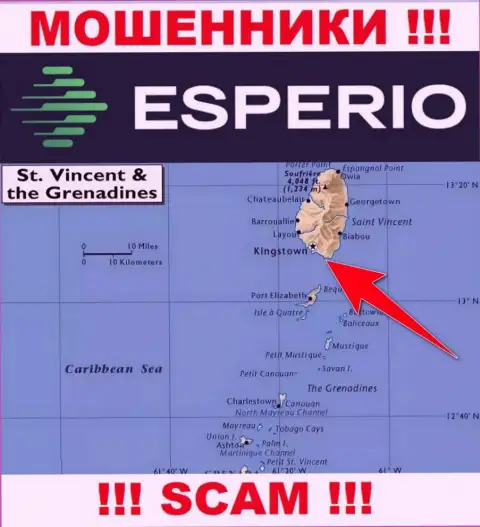 Оффшорные internet-мошенники Esperio прячутся здесь - Kingstown, St. Vincent and the Grenadines