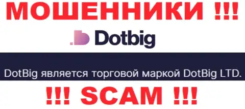 DotBig - юридическое лицо мошенников контора DotBig LTD