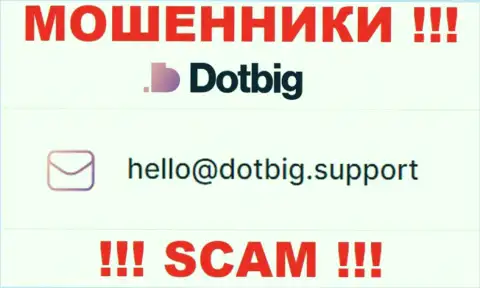 Весьма рискованно связываться с организацией DotBig, даже через их е-мейл - коварные интернет-мошенники !