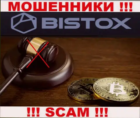 На веб-сайте мошенников Bistox Вы не разыщите инфы о регуляторе, его НЕТ !!!