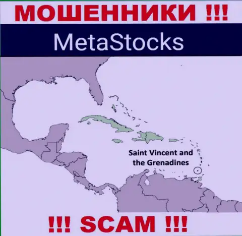 Из компании MetaStocks финансовые средства вывести невозможно, они имеют оффшорную регистрацию - Kingstown, St. Vincent and the Grenadines