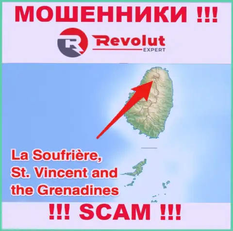 Контора RevolutExpert - это internet махинаторы, находятся на территории St. Vincent and the Grenadines, а это оффшорная зона