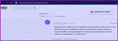 Отзыв в отношении мошенников Crypster - осторожно, грабят клиентов, оставляя их без единого рубля