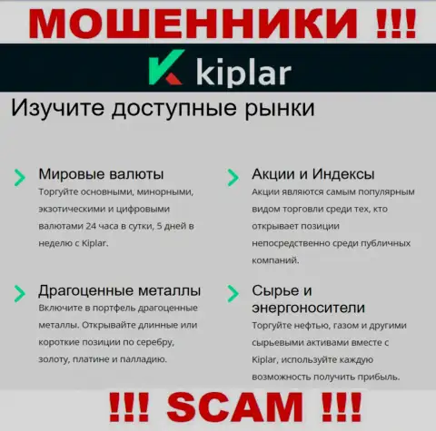 Kiplar Com - коварные internet мошенники, вид деятельности которых - Брокер
