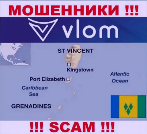 Влом расположились на территории - Saint Vincent and the Grenadines, остерегайтесь взаимодействия с ними