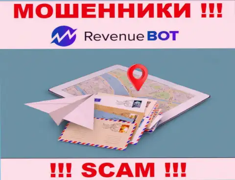 Мошенники Rev-Bot не показывают официальный адрес регистрации организации - это МОШЕННИКИ !!!