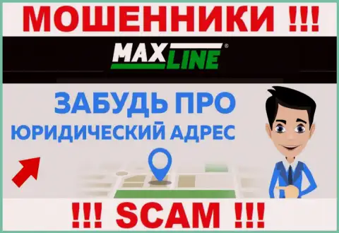 На портале организации Max-Line не предложены сведения относительно ее юрисдикции - кидалы