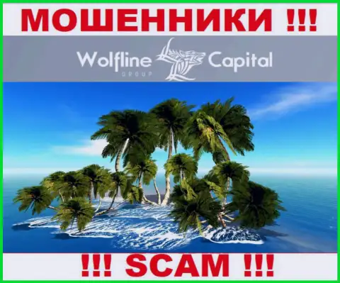 Мошенники WolflineCapital не представляют достоверную информацию касательно своей юрисдикции